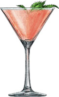 Lillet Grapefruit Gin Cooler illustration for cocktail