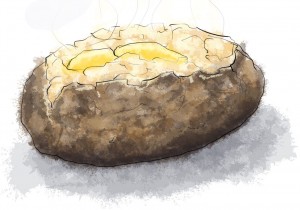 Baked Potato Illustration