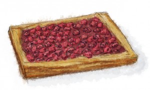 Nutella and Raspberry Tart