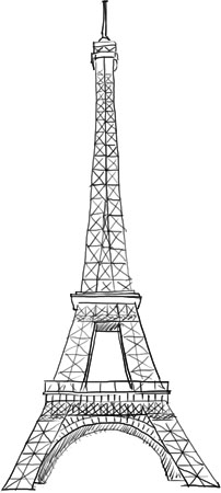 Eiffel Tower for Parisien Chocolate Pot Recipe