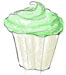 Recipe illustration for cupcake recipe