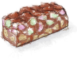 Rocky Road recipe llustration