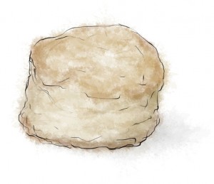 Easy lemon scone recipe illustration