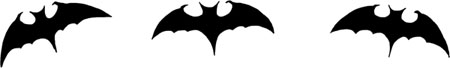Haloween recipe illustration of bats