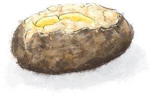 Baked potato for bonfire night recipes