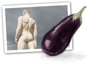 Eggplant illustration for parmigana recipe