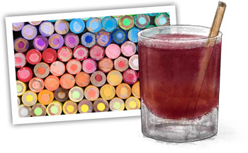 spiced cranberry apple cooler illustration for recipe