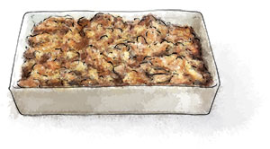 Stuffing Illustration for Thanksgiving recipe apple and cranberry stuffing recipe for Thanksgiving