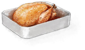 Roast turkey for thanksgiving