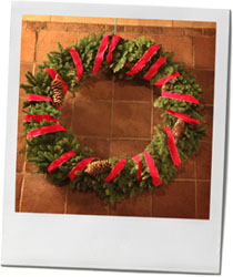 Christmas Wreath for Dickensian Christmas Feast