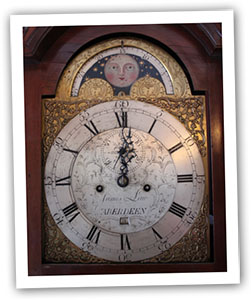 Clock at midnight for New Year's Eve Recipes