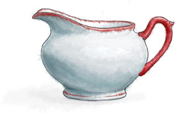 Gravy Jug illustration for Dickensian Christmas Feast Gravy Jug illustration for Dickensian Christmas Feast