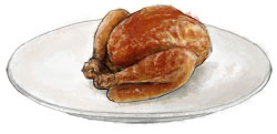 Illustrated roast Pouisson for Dickensian Christmas Feast Illustrated roast Pouisson for Dickensian Christmas Feast
