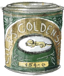 Golden Syrup illustration for millionaire shortbread recipe