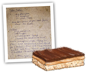 Millionaire's Shortbread illustration for recipe