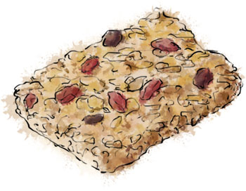 Breakfast bar illustration from Nigella's Breakfast Bar recipe