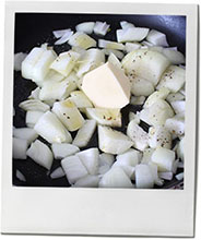 Chopped onions photo for tomato sauce recipe