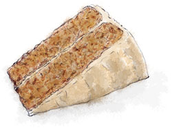 Illustration of coffee cake for an easy coffee cake recipe