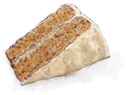 Illustration of coffee cake for an easy coffee cake recipe Illustration of coffee cake for an easy coffee cake recipe