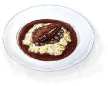 Coq au vin illustration for classic coq au vin recipe