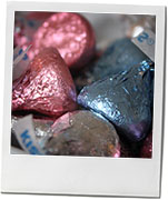 Easter Hershey Kiss photo for nutella chocolate brownie recipe
