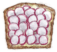 Radish Sandwich for picnic recipes