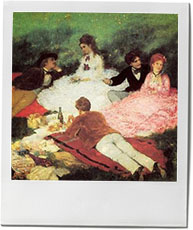 Picnic painting by Pal Szinyei Merse to illustrate decadent picnic recipes