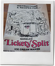 Ice cream machine book for chocolate sorbet recipe