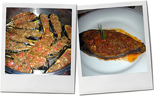 Eggplant montage for stuffed eggplant recipe Eggplant montage for stuffed eggplant recipe