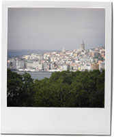 Istanbul skyline for aubergine Imam Bayaldi recipe