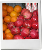 Pomegranates and oranges photo for pomegranate cocktail recipe