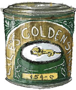 Golden Syrup illustration for Burns night flapjack recipe