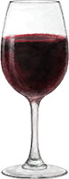 Red wine illustration