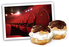 Profiterole and cinema seats for the Oscars