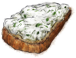 Herbed ricotta bruschetta for homemade ricotta recipe