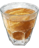 Bourbon Spiced Apple illustration for cocktail recipe