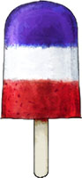 Red White and Blue Ice Pop recipe for jubilee
