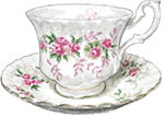 Teacup illustration for jubilee recipes