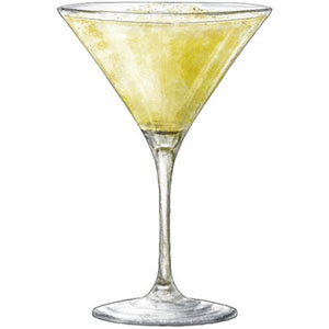 Lemon Gin Granita Champagne Cocktail