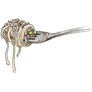 Linguine Peas And Pancetta